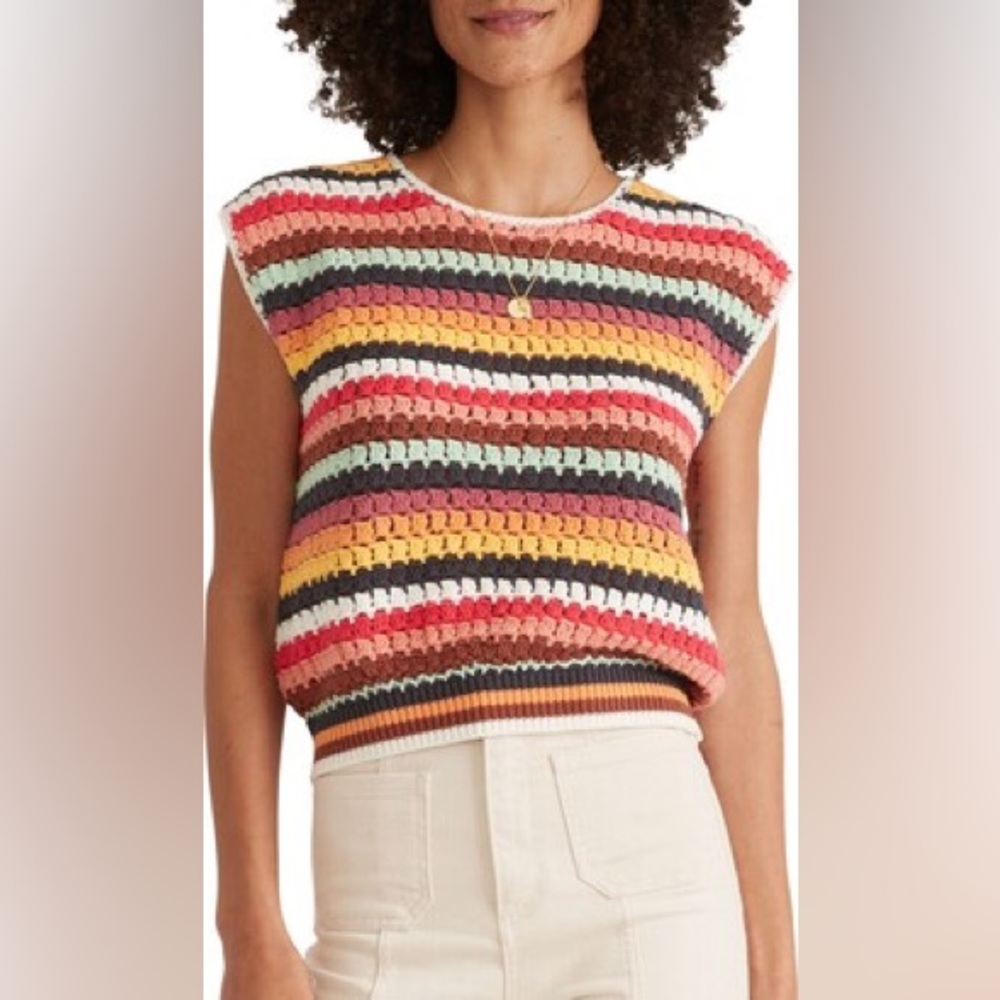 Marine Layer Faye Crochet Top